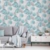 DUTCH WALLCOVERINGS Wallpaper Monstera Leaves Blue