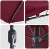vidaXL Garden Parasol Bordeaux Red 385 x 209 x 244 cm Polyester