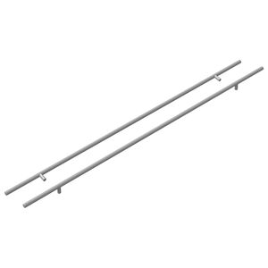 vidaXL Cabinet Handle 2 pcs Silver 900 mm Stainless Steel