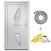vidaXL Front Door White 98x208 cm PVC