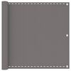 vidaXL Balcony Screen Light Grey 120 x 400 cm HDPE and Aluminium