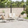 vidaXL Garden Furniture Set 4 pcs Black and Anthracite Poly Rattan