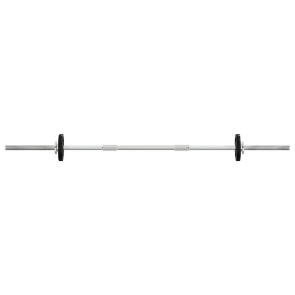 vidaXL Barbell and Dumbbell with Plates 60 kg Cast Iron