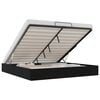 vidaXL Ottoman Bed Frame Black King Size Faux Leather