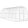 vidaXL Chicken Coop Silver 600 x 200 x 200 cm Galvanised Steel