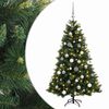 vidaXL Artificial Christmas Tree with Bauble 120 cm 150 LEDs