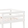 vidaXL Loft Bed Frame with Desk and Chairs White 90x200cm Solid Wood Pine