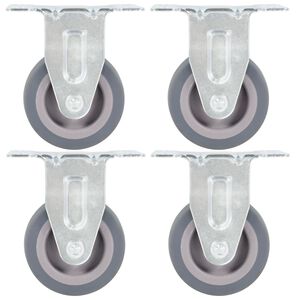 vidaXL Fixed Casters 4 pcs 50 mm