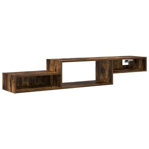 vidaXL Wall-mounted TV Cabinet Wall-Mounted Smoked Oak