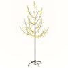 vidaXL Cherry Blossom LED Tree Warm White 84 LEDs 120 cm