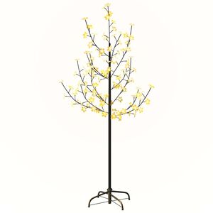 vidaXL Cherry Blossom LED Tree Warm White 84 LEDs 120 cm