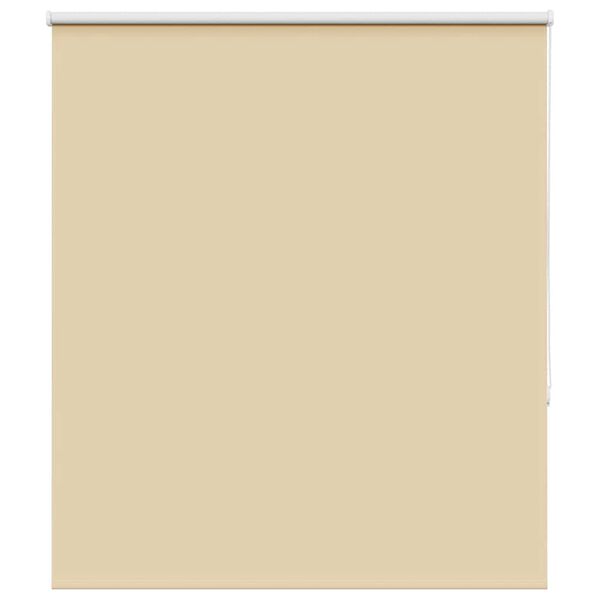 vidaXL Roller Blind Blackout Beige 130x175 cm Fabric Width 126.6 cm Polyester
