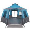 vidaXL Cabin Tent with Roof Blue and Grey 405 x 405 x 273 cm