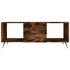 vidaXL Coffee Table Smoked Oak 102x50x40 cm Engineered Wood