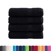 vidaXL Premium Bath Towels "SOLUND" 4 pcs Black 100x150 cm 600 gsm