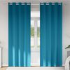 vidaXL Blackout Curtains with Rings 2 pcs Turquoise 225 x 140 cm
