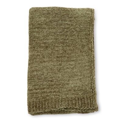 Venture Home Blanket Ally 170x130 cm Polyester Moss Green