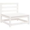 vidaXL 9 Piece Garden Sofa Set White Solid Wood Pine