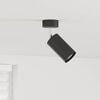 vidaXL Ceiling Spotlight with Spotlights Black 6 x 6 x 16 cm Metal