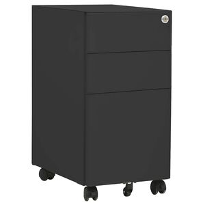 vidaXL Mobile File Cabinet Anthracite 30x45x59 cm Steel