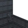 vidaXL Garden Storage Box Anthracite 55 x 53 x 57 cm Polypropylene