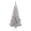 vidaXL Christmas Tree with 300 LEDs with Stand Silver 210 cm PET