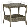 vidaXL Garden Table Brown 45x45x46.5 cm Poly Rattan