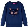 vidaXL Kids' Sweatshirt Navy Blue 140