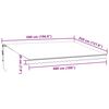 vidaXL Automatic Retractable Awning with LEDs Burgundy 500x350 cm