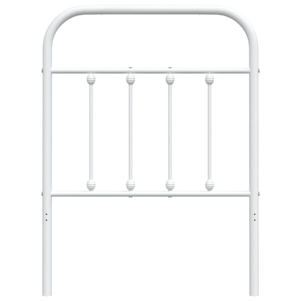 vidaXL Metal Headboard White 75 cm