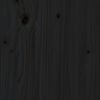 vidaXL Headboard Black 141x4x100 cm Solid Wood Pine
