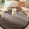 vidaXL Outdoor Carpet ARAKIL Brown &Oslash;200 cm PP