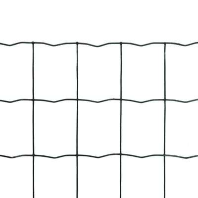 vidaXL Euro Fence Steel 10x1.2 m Green