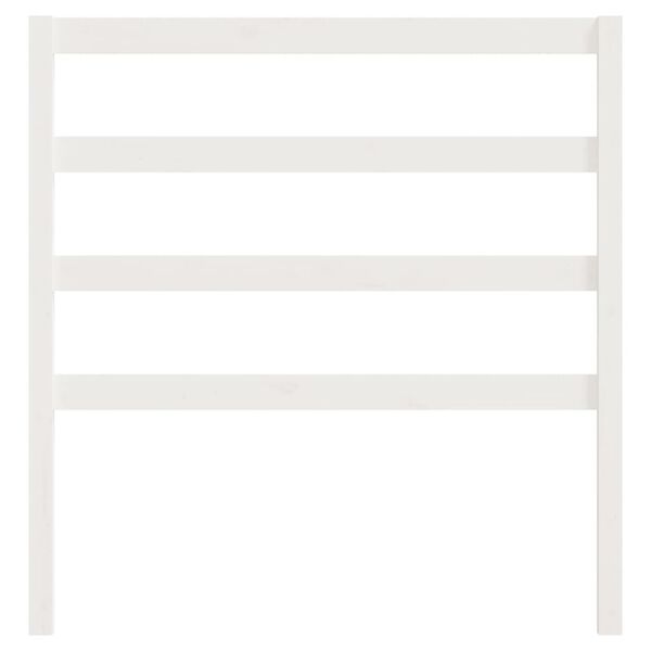 vidaXL Bed Headboard White 81x4x100 cm Solid Wood Pine