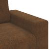 vidaXL Sofa 3 pcs Brown Artificial Leather