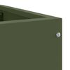 vidaXL Corner Planter Olive green 60 x 60 x 50 cm Steel