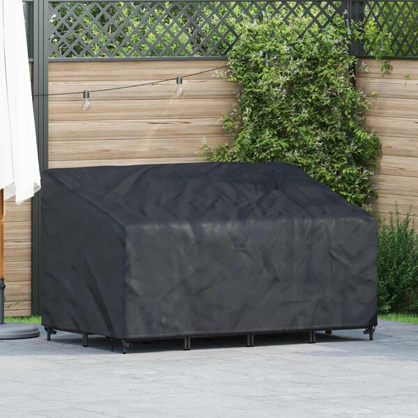 vidaXL Garden Bench Cover Black 160 x 100 x 61 / 89 cm 420D fabric