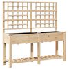 vidaXL Garden Planter Beige 161 x 46 x 152.5 cm Solid Fir Wood