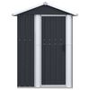 vidaXL Garden Shed Anthracite 126x97.5x177 cm Galvanised Steel