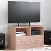 vidaXL TV Cabinet Pink 67x39x44 cm Steel
