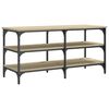 vidaXL Shoe Bench Sonoma Oak 100x38.5x49 cm Engineered Wood