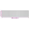 vidaXL Rug Rectangular Brown70x300 cm Bamboo