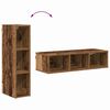 vidaXL Hanging Cabinet Old Wood 20 x 29.5 x 80 cm Engineered Wood