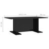 vidaXL Coffee Table High Gloss Black 103.5x60x40 cm Engineered Wood