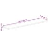 vidaXL Table Top 140x50x3.8 cm Rectangular Solid Wood Rough Mango