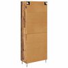 vidaXL Highboard Old Wood 69.5 x 34 x 180 cm Engineered Wood