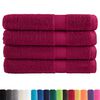 vidaXL Premium Towels "SOLUND" 4 pcs Bordeaux 100x200 cm 600 gsm