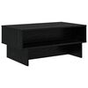 vidaXL Coffee Table Black Oak 80 x 46 x 35 cm Engineered Wood