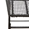 vidaXL Garden Chairs 2 pcs Black Poly Rattan