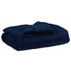 vidaXL Full Year Duvet 220 x 260 cm 4 Seasons Dark Blue Breathable